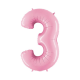 Μπαλόνι Ροζ Νούμερο 3