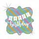 Χρωματιστό Mπαλόνι Γενεθλίων Happy Birthday