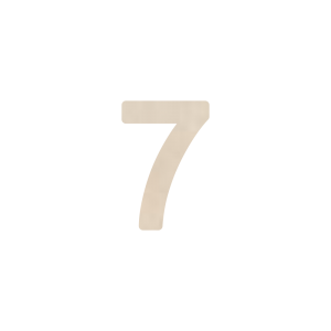Ξύλινος Αριθμός Επτά 7