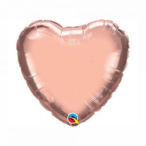 Μπαλόνι Ροζ Χρυσό Καρδιά