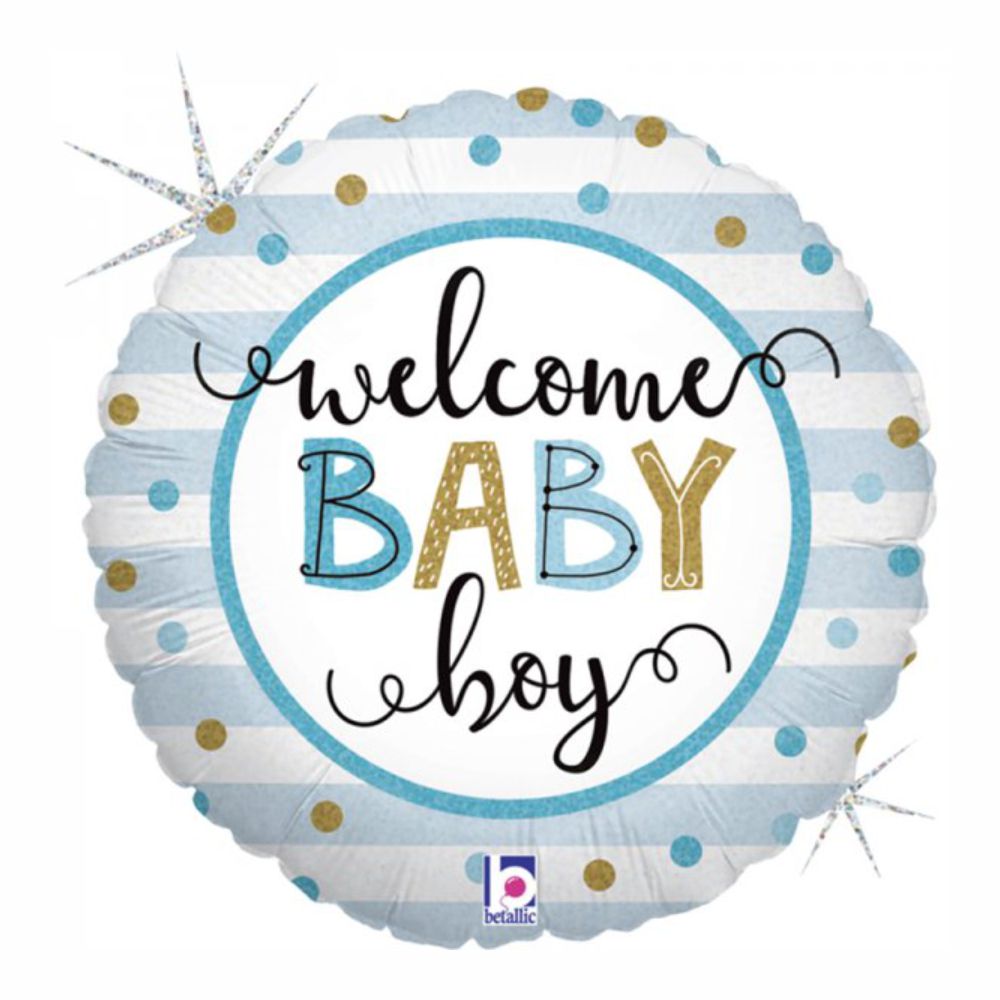 Μπαλόνι Γέννησης Welcome Baby Boy